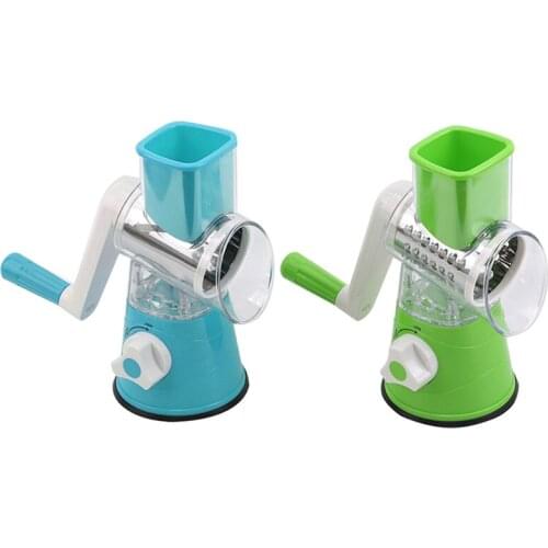 Manual Vegetable Cutter Multi-Function Drum Rotating Slice Grater Potato Cheese Kitchen Tools Kitchen Accessories