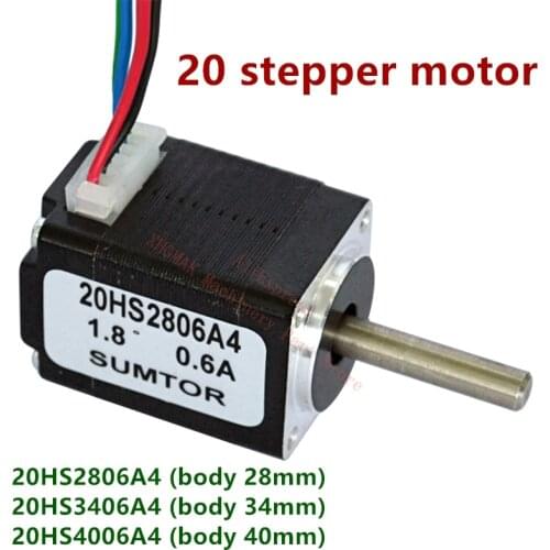 24v Nema 8 Stepper Motor 20HS2806A4 0.6A 28mm 20 Series motor For game machines accessories Dispensing machine placement machine