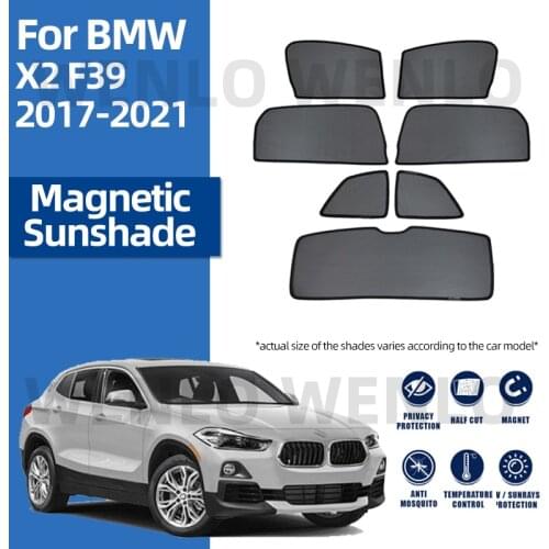 For BMW X2 F39 2017-2021 Custom Sunshades Block UV Car Window Curtain Easy Installment Magnetic Sun Visor