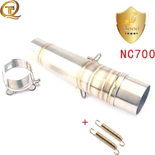 Motorcycle Exhaust Middle Pipe Moto Slip-On Link Pipe For HONDA NC700 NC750 NC750X 2012 2013 2014 2015 2016 2017
