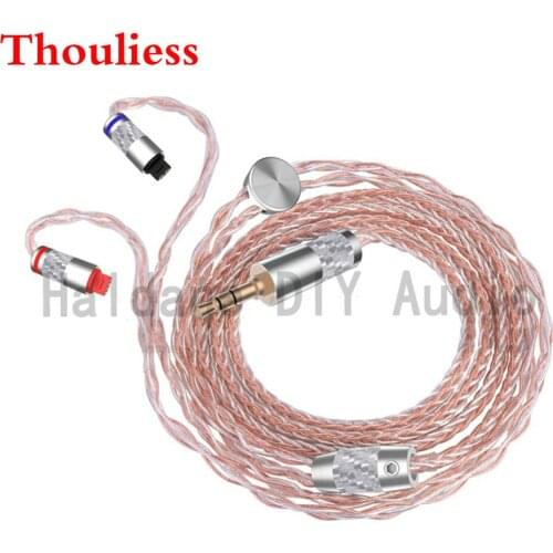 Thouliess 3.5/2.5/4.4 Balanced Copper Silver Plated Mixed Headphone Upgrade Cable For im01 im02 im03 im04 im50 im70