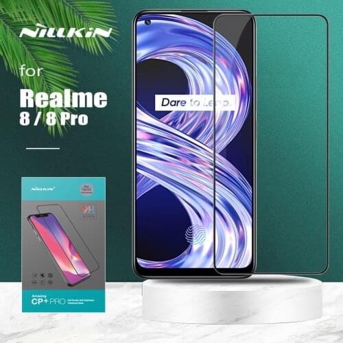 For Oppo Realme 8 Pro Glass Nillkin CP+ Pro Ultra-Thin 2.5D Tempered Glass Screen Protector for Realme 8 8 Pro HD Glass Film