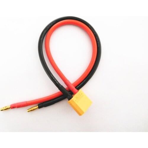 XT90 Ultra Charge Cable XT90 Male 4mm Banana Plug 10AWG Wire Lipo Battery Drone aircraft model