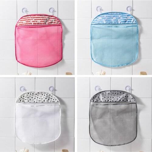 1pc Baby Mesh Toy Bag Doll Suction Bathtub Organizer Bath Toy Baby Net Bags Childrens Bathtub Play Toy Storage Bags