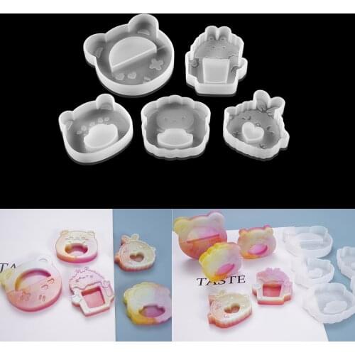 1Pcs Animal Shaker Silicone Molds Jewelry Mold UV Epoxy Resin Keychain Pendant Mould DIY Resin Crafts Making Jewelry Mold Tool