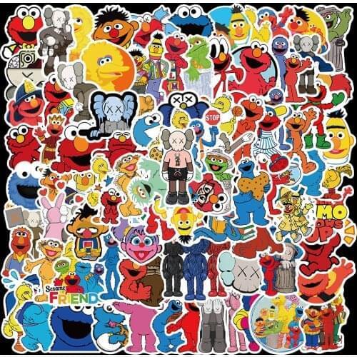 10/50/100pcs Classic TV Show Sesame Street Graffiti Stickers For Furniture Luggage Motorcycle Laptop decals sticker Children Toy