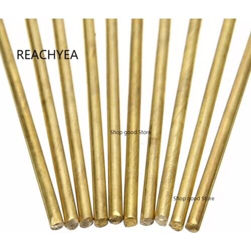 10pcs Brass Welding Rods Wires Sticks 1.6mm Diameter 250mm Length For Brazing Soldering Repair Tools