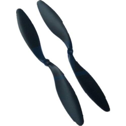 2 Pairs 8" X 4.5 " 845+845R Blade Propeller For RC 4-axis X-axis KK MK Quadcopter Aircraft UFO Drone Accessory Black Color