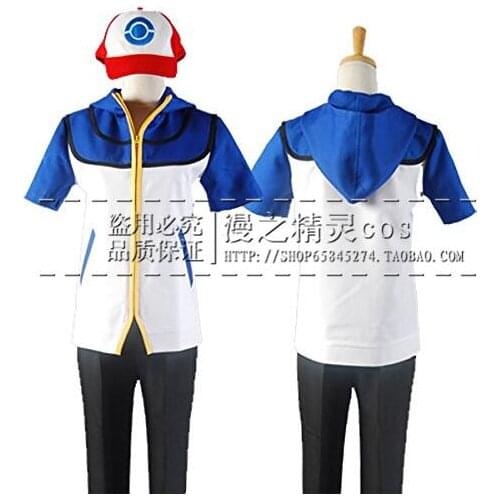 2017 Hot Ash Ketchum Cosplay Costume