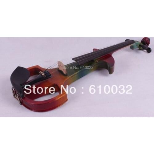 4/4 Electric Violin Solid wood 7 --8# silvery more color 4 string
