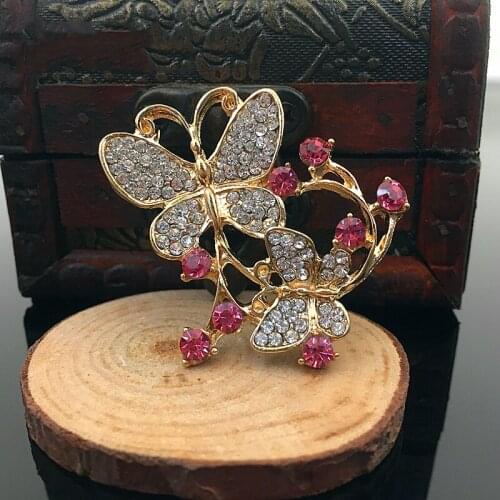 50pcs Flower Butterfly Crystal strass Rhinestone Appliques Flatback Buckle Button Accessories Craft Bag Belt Shoes Garment Decor