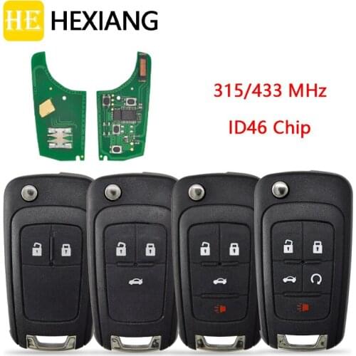 HE Xiang Car Remote Key For Chevrolet Malibu Cruze Aveo Spark Sail 315 434Mhz ID46 Chip Auto Smart Control Replace Car Key