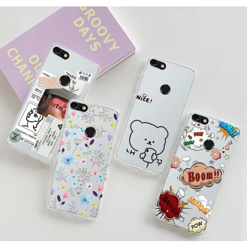 For Huawei P9 Lite Mini Case Cute Clear Soft TPU Back Cover For Huawei Nova lite 2017 SLA-L22 Phone Case Huawei Y6 Pro 2017 Case