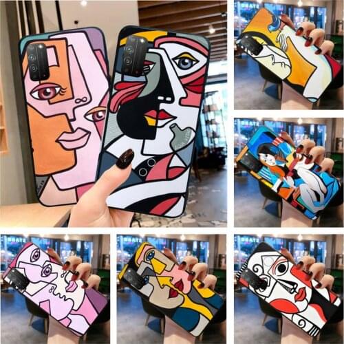 Picasso Abstract Art Painting Phone Case for Huawei Honor 30 20 10 9 8 8x 8c v30 Lite view 7A pro