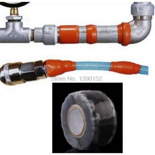 DHL 100pcs 300cm Insulating Silicone Tape Water Pipe Repair Tape Silicone Rubber Waterproof Adhesive Repair Tape