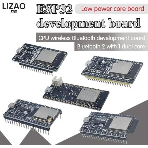 ESP32 Development Board WiFi+Bluetooth Ultra-Low Power Consumption Dual Core ESP-32 ESP-32S ESP 32 D1 V1.0.0 Similar ESP8266