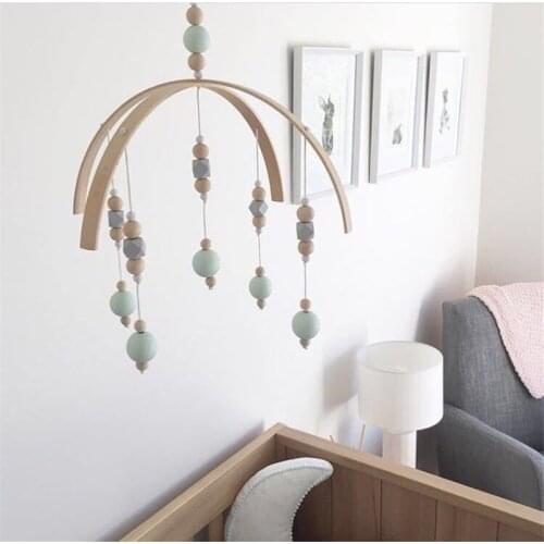 Baby Toys Mobile Crib Rattles Toys 0-12 Months for Baby Newborn Crib Toddler Carousel for Cots Kids Wooden Toy Room Decoration