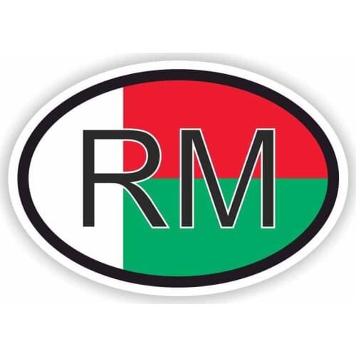 Interesting MADAGASCAR Flag Car Sticker Vinyl Accessories Car Styling Decal Car Window Cover Scratches Waterproof PVC 15cm*10cm