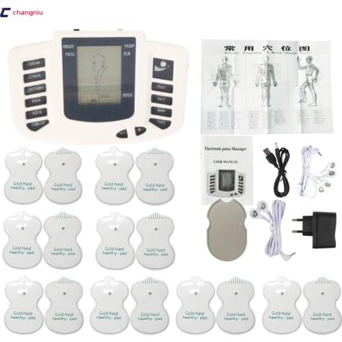 JR-309 Hot new Electrical Stimulator Full Body Relax Muscle Therapy Massager,Pulse tens Acupuncture +16 pads