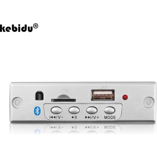 Kebidu Bluetooth 5.0 12V MP3 WMA Decoder Board Audio Module USB TF Radio Wireless Music Car MP3 Player With Remote Control