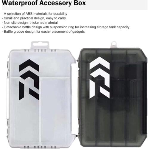 Fishing Lure Bait Tackle Box Mini Compartments Pocket Portable Storage Box Spinner Bait Minnow Popper Case Hooks Tackle Tool