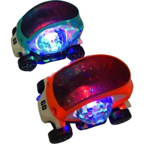 Space Capsule Car with Cool Lighting Music Projection Lamp Children Toy Gift