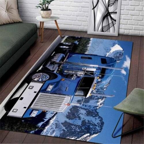 Trucker Area Rug 3D All Over Printed Non-slip Mat Dining Room Living Room Soft Bedroom Carpet 01