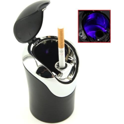 12V Car Ashtray LED Lamp Cover Auto Car Assessoires Interior Cenicero Popielniczka Cinzeiro Cendrier Posacenere Carro Cendrier