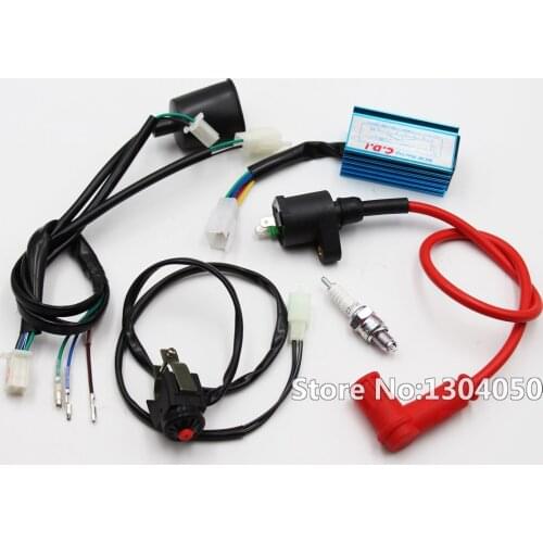 Full Kick Start Engine Wiring Harness 50cc 90cc 70cc 110cc 125cc Dirt Pit Bikes new