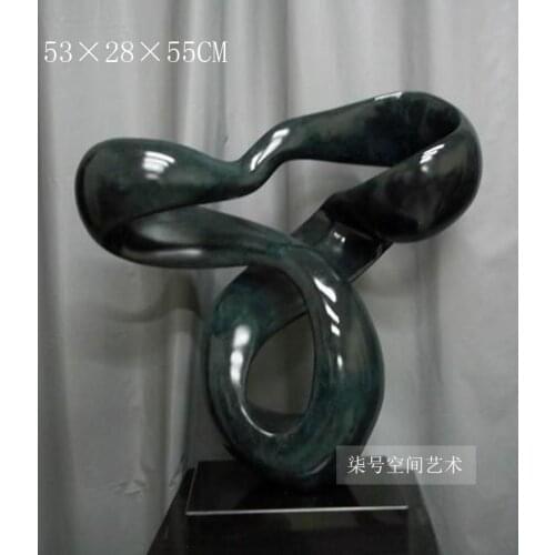 Abstract plated sculpture / club Sculpture / home accessories ornaments / model room decorated with soft assembly / hotel suppli