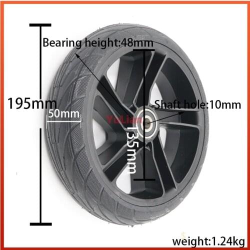 Front and Rear Scooter Solid Tire for Xiaomi Ninebot ES1 ES2 Electric Scooter Kickscooter 8 Inch 200x50 Non-Pneumatic Tire