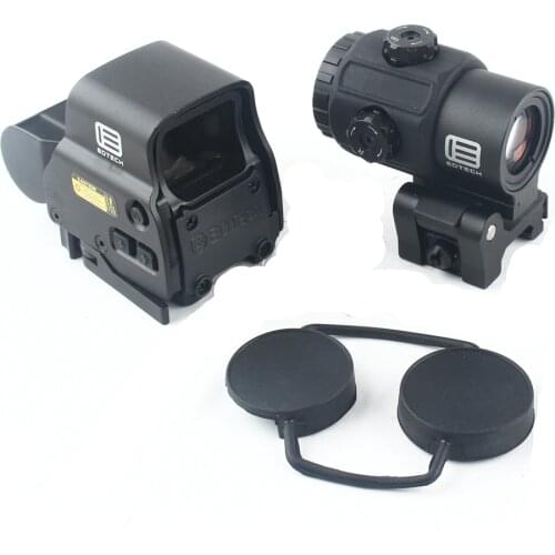 Tactical 558 Holographic and G43 3X Magnifier Red /Green Dot Scope Combo for Hunting Rifle AR15