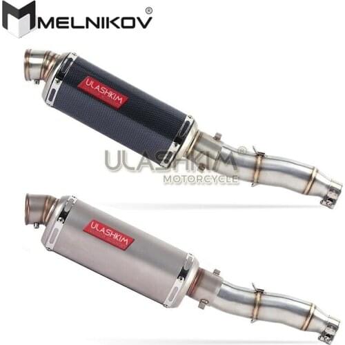 Motorcycle Full Exhaust System Muffler Escape Slip On For YAMAHA Tricker XG250 XT250 XG XT 250 CC Middle Pipe Adapter Exhaust