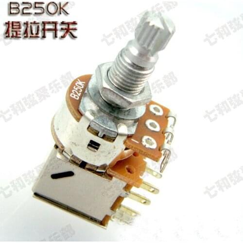 Guitar parts 3 Pcs B250K Push Pull Guitar Control Pot Potentiometer Guitar parts