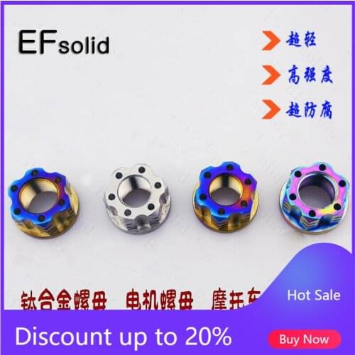 1pcs M16/M18/M20 X1.5 pitch Titanium Nuts for Motorcycle Rear Axle