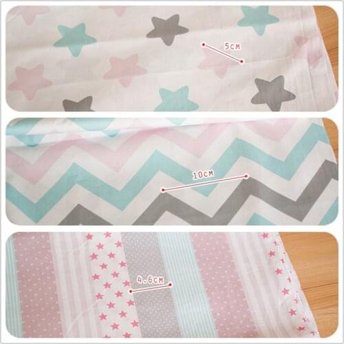 160cm*50cm Colors Rain Cloud Print Cotton Fabric Quarter Bundle Telas DIY Patchwork Quilt Doll Sewing Baby Bedding Tecido M5-160