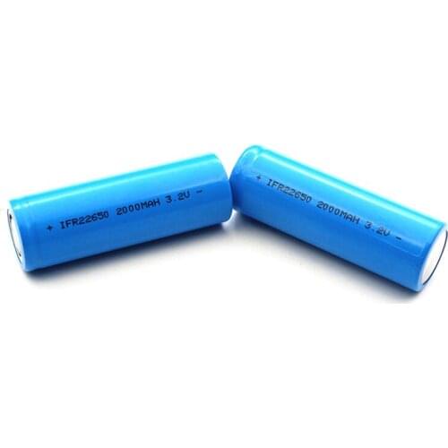 22650 Rechargeable IFR22650 2000mAh 3.2V LiFePO4 battery emergency power lawn lamp