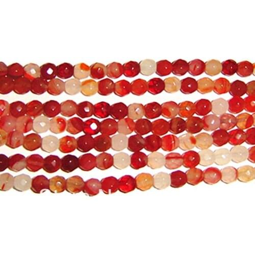 6mm round facet red agate loose beads,67 pieces wholesale price with 1.0mm hole for jewelry project