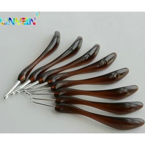 8pieces [2.5MM-6.0MM] pins Needlework kit bearded Knitting needles 2016 Crochet hook needle Crafts Weaving tools wholesale t78