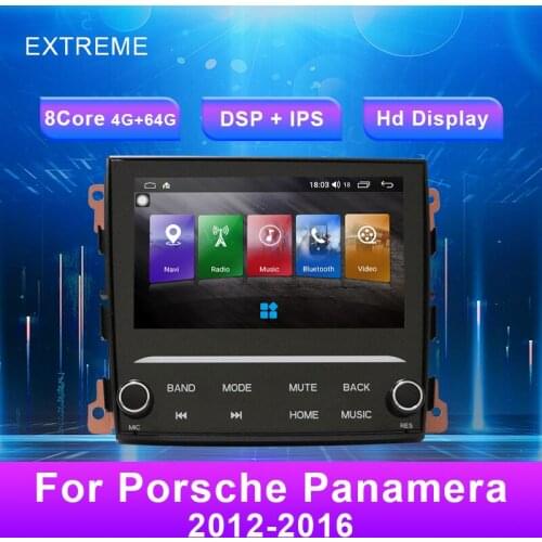 Android 8.1 Car DVD Radio Multimedia Audio Video player GPS Navigation 7 Inch for Porsche Panamera 2012-2016 WiFi 4G LTE