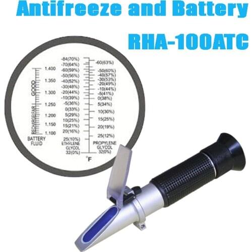 Free Shipping 10pcs lot Antifreeze and Battery- Refractometer RHA-100ATC