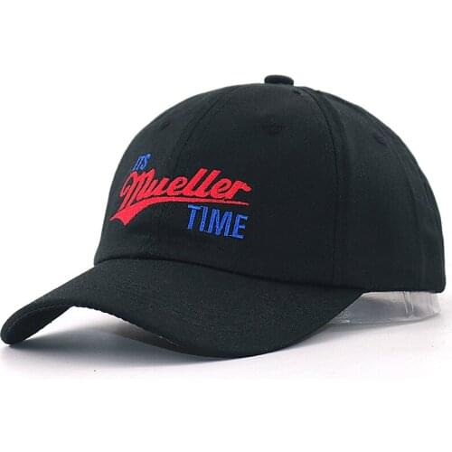 ITS MUELLER TIME strapback dad hats 100% cotton adjustable letter embroidery baseball caps men women fashion curved sun hat
