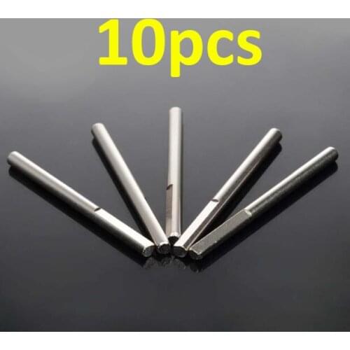 10pcs D shaped shaft 4mm D-shaped motor shaft stainless steel shaft spare parts for DIY models length 55mm 70mm