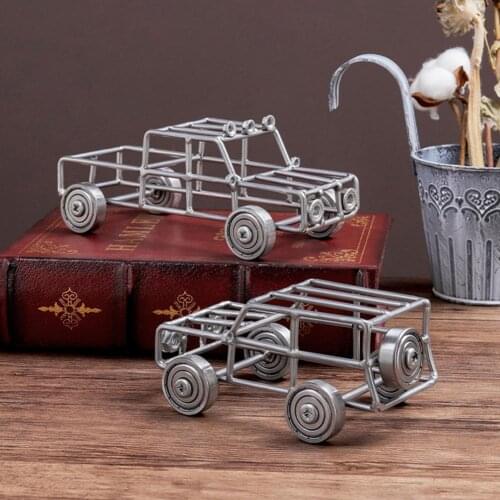 50% Dropshipping!!Motorcycle Crafts Nostalgia Compact Good Texture Wrought Iron Car Model Ornament for Household