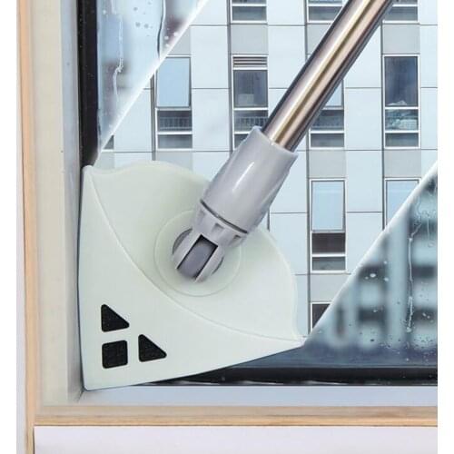Double Sided Glass Window Wipe Magnetic with 4pcs Adjustable Rods Set Household High Rise Building Glass Triangle Brush Cleaner