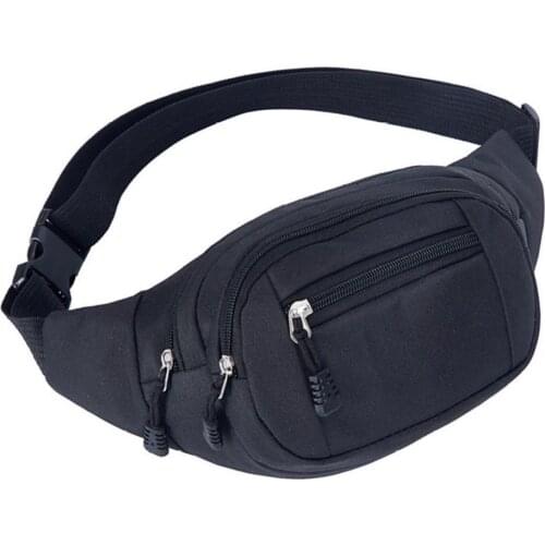 70% Hot Sell Outdoor Sports Hiking Men Women Canvas Zipper Pocket Waist Bag Fanny Pack Pouch