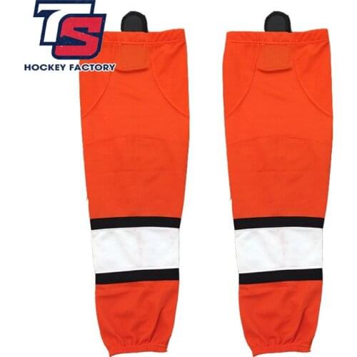 Cool hockey free shipping 100% Polyester Breathable Ice Hockey sport Socks Cheap Shin Guards W051 high quality men women