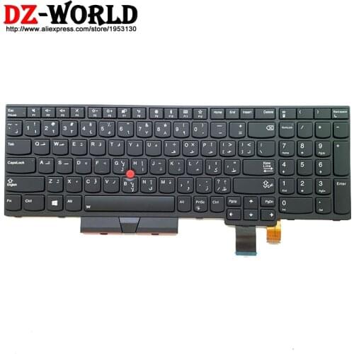 Original ARA Arabia Backlit Keyboard for Lenovo Thinkpad T570 P51S T580 P52S Laptop Backlight Teclado 01ER587 01ER546