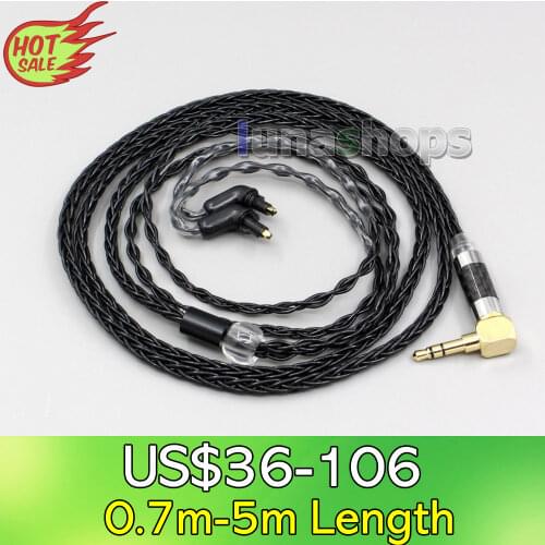 LN006354 XLR Balanced 3.5mm 2.5mm 8 Cores Silver Plated Headphone Cable For Sony MDR-EX1000 MDR-EX600 MDR-EX800 MDR-7550