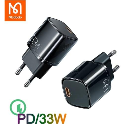Mcdodo 33W Charger Gan USB Type C PD Quick Charge For iPhone 13 12 11 Pro Max Xr Xiaomi QC4.0 Mini Fast Charging Macbook tablet